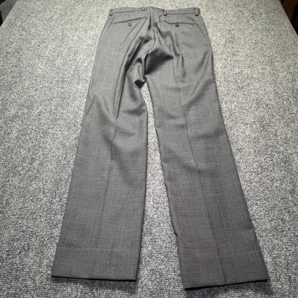 Banana Republic Slim Fit Charcoal Gray 100% Wool Dress Pants 31x32 175360-00 - Picture 2 of 12